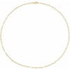 14K Yellow Gold 3.2 mm Heart Cable 7