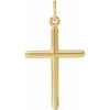 14K Yellow Cross Pendant