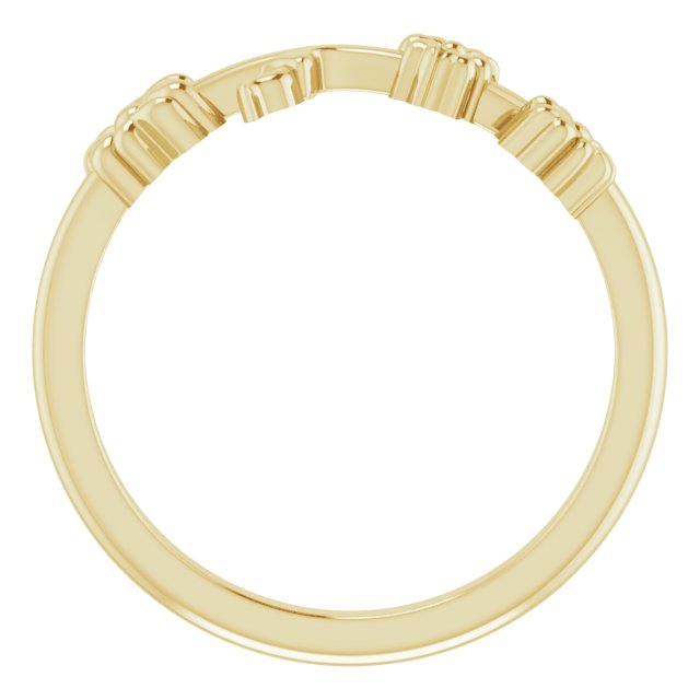 Use the Stackable Floral Ring, 14K  Yellow Gold to create alt text