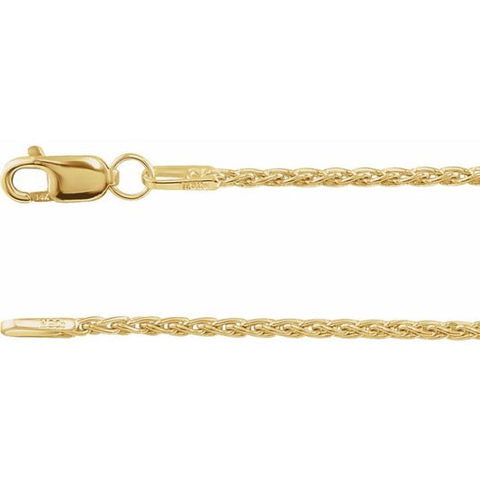 Wheat Chain Bracelet in 14K Gold