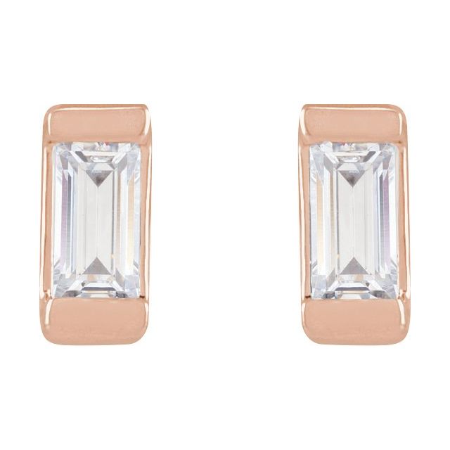 14K Yellow Gold 3/8 CTW Elegant Lab-Grown Diamond Earrings