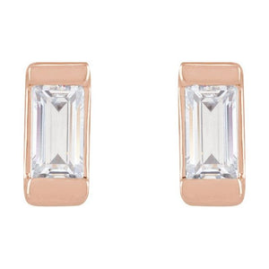 14K Yellow Gold 3/8 CTW Elegant Lab-Grown Diamond Earrings