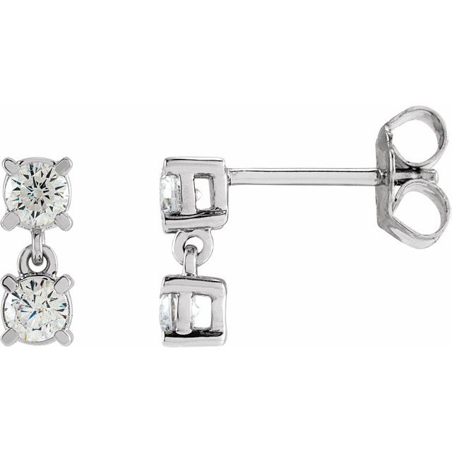 14K Gold Lab-Grown Diamond Earrings - Options Available