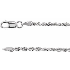 14K Yellow Gold 1.8 mm Diamond-Cut Rope Chain - Elegant Design