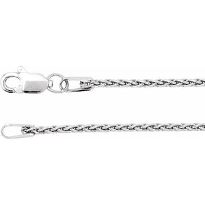 Sterling Silver 1.25 mm Wheat 7-inch Elegant Chain Bracelet
