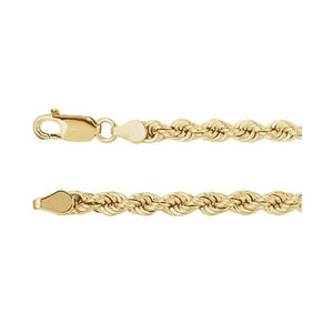 14K Yellow Gold 4 mm Rope 16
