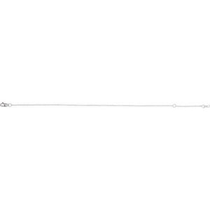 14K Yellow Gold 1 mm Adjustable Cable Chain Necklace 16-18