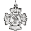 Sterling Silver 25  mm St. Florian Medal 24