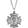 Sterling Silver 25  mm St. Florian Medal 24