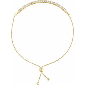 1 Ctw Lab-Grown Diamond Bolo Bracelet