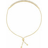 14K Yellow Gold, 9.5-inch Lab-Grown Diamond Bolo Bracelet - Elegant Design