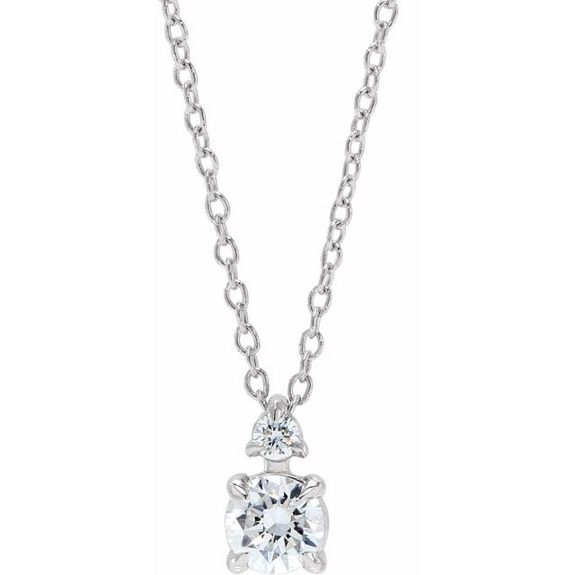 14K Gold Lab-Grown Diamond Necklace