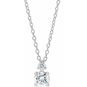 14K Gold Lab-Grown Diamond Necklace
