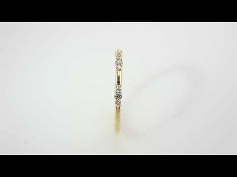 14K Gold Diamond Stackable Ring for Timeless Elegance