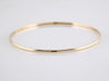 14K Yellow Gold 2 mm Half Round Bangle Bracelet - 7 1/2 Inch