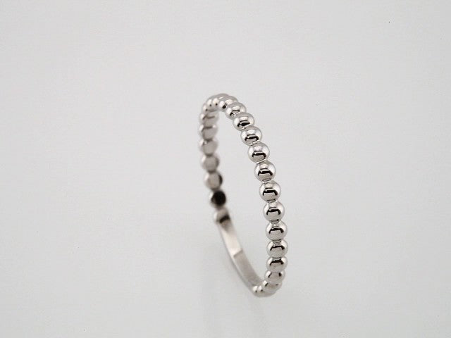 14K Gold & Platinum Stackable Bead Ring - Options Available