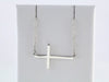 14K Yellow 28x16.2  mm Sideways Cross 16-18