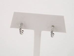 14K Gold Natural Diamond Hoop Earrings - Options Available