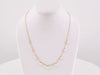 14K Yellow Cultured White Freshwater Pearl 18