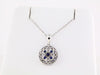 Sterling Silver Natural Blue Sapphire & .03 CTW Natural Diamond 18