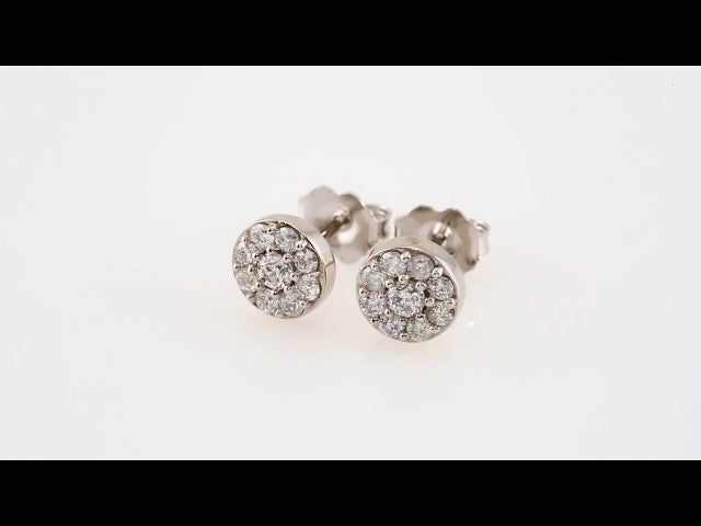 14K Gold Natural Diamond Earrings - Options Available