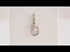 14K White 1/10 CTW Natural Diamond Pendant