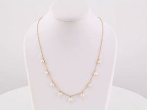 14K Gold Freshwater Cultured Pearl Necklace