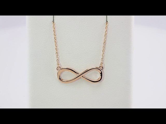 14K Yellow Infinity-Inspired 16-18" Necklace