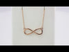 14K Yellow Gold, 21.7x7.7 mm Infinity-Inspired Necklace - Timeless Elegance