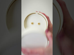 14K Gold Hollow Knot Earrings
