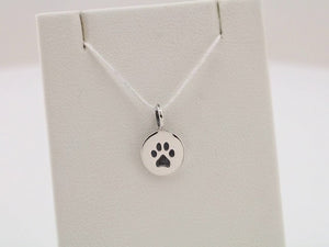 Sterling Silver Paw Print Charm/Pendant