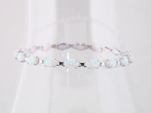 14K Gold Lab-Grown Opal Bracelet