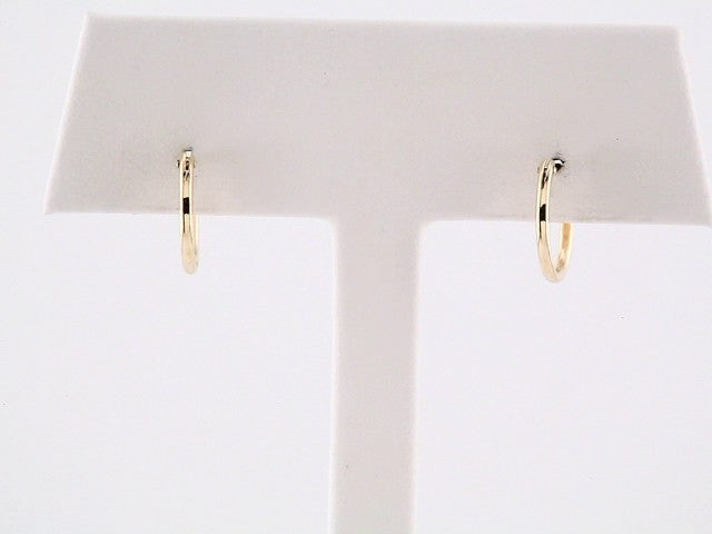 Youth Hinged Hoop Earrings | 14K Gold options* | 12.5 Mm × 2 Mm | Hinged | Polished
