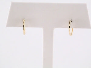 Youth Hinged Hoop Earrings | 14K Gold options* | 12.5 Mm × 2 Mm | Hinged | Polished